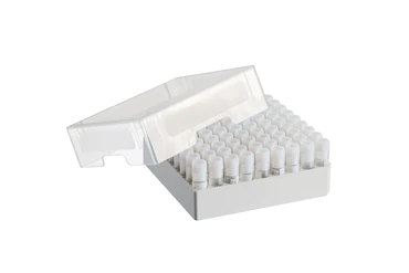 艾本德儲存盒 9 × 9, 可放置 81  個螺旋蓋（凍存）管， 1  –  2  mL，3  件，高 53  mm，2  英寸，聚丙烯材料，可耐受最低 -86  °C，可高溫高壓滅菌，帶蓋子并具有數(shù)
